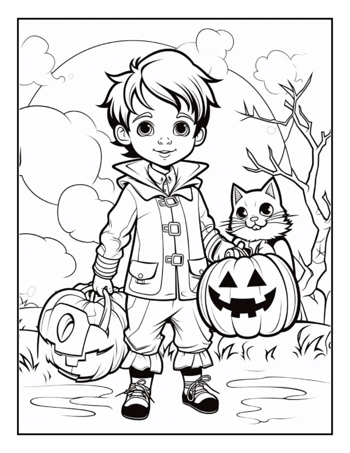 Happy Halloween Coloring Book - Image 6