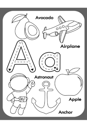 Abc Alphabet Coloring Pages For Kids