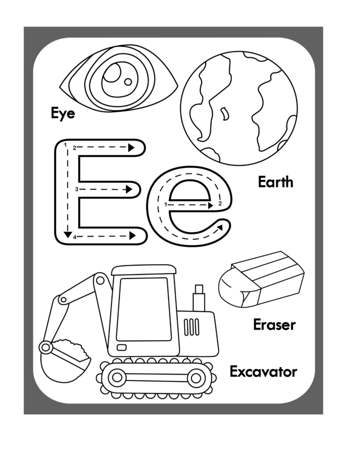 ABC Coloring Book Pages - Image 6