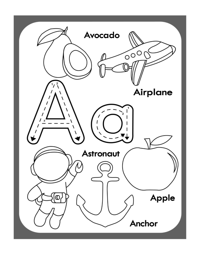 ABC Coloring Book Pages - Image 2