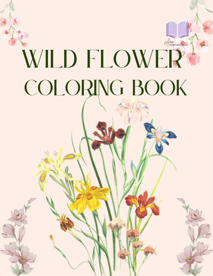 Wild Flower Coloring Book