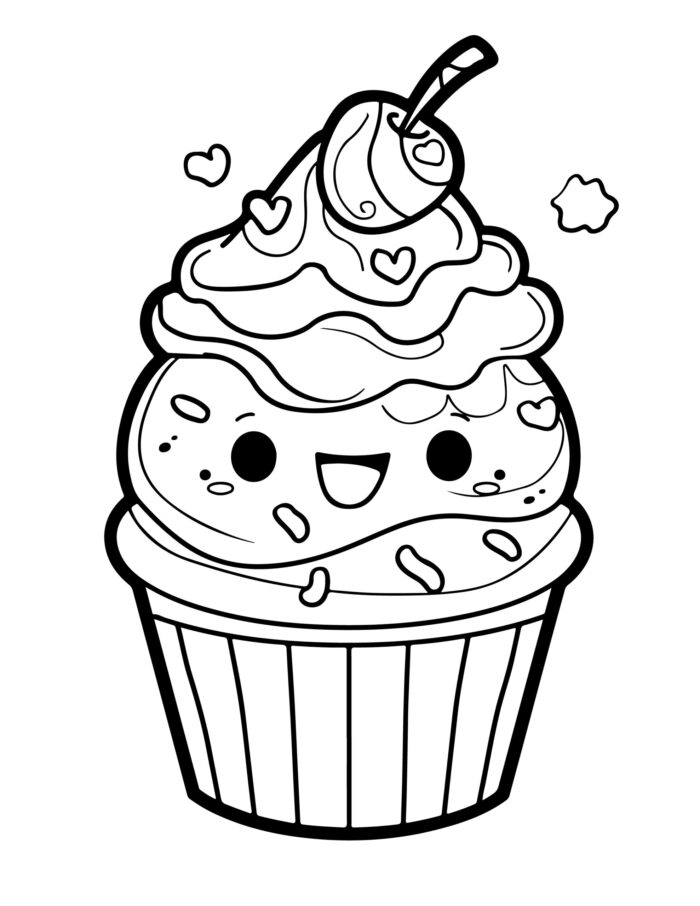 Cute Kawaii Food Coloring Pages (20)