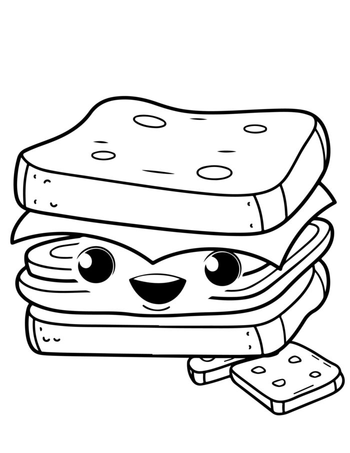 Cute Kawaii Food Coloring Pages (21)