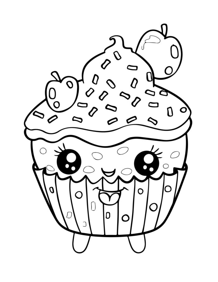 Cute Kawaii Food Coloring Pages (23)