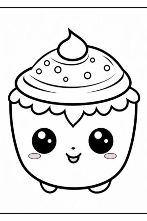 Cute Kawaii Food Coloring Pages (3)